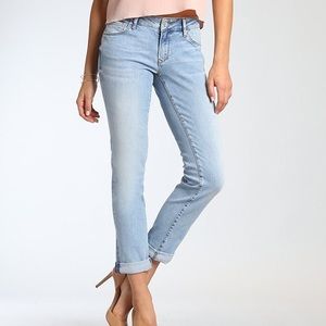 Emma Slim Boyfriend in blue vintage